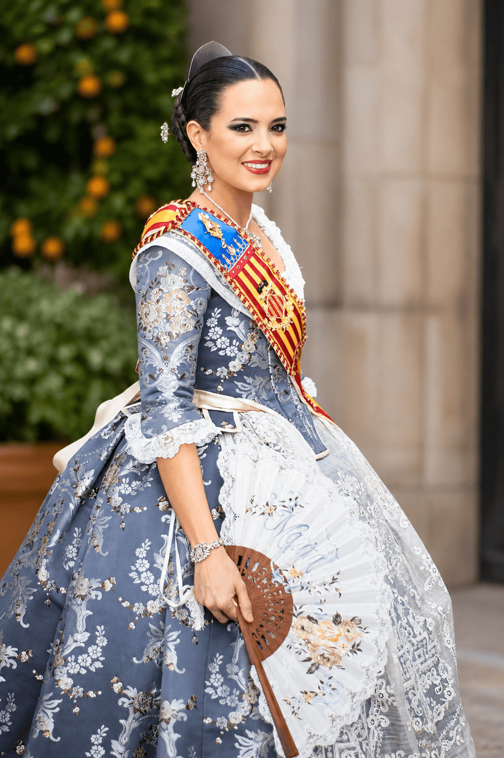 Marina Civera FMV 2019 vestida por Segles Indumentaria 