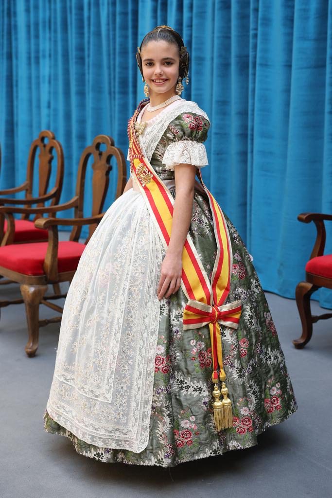 Paula Nieto, Fallera Mayor Infantil de Valencia vestida por Segles Indumentaria 