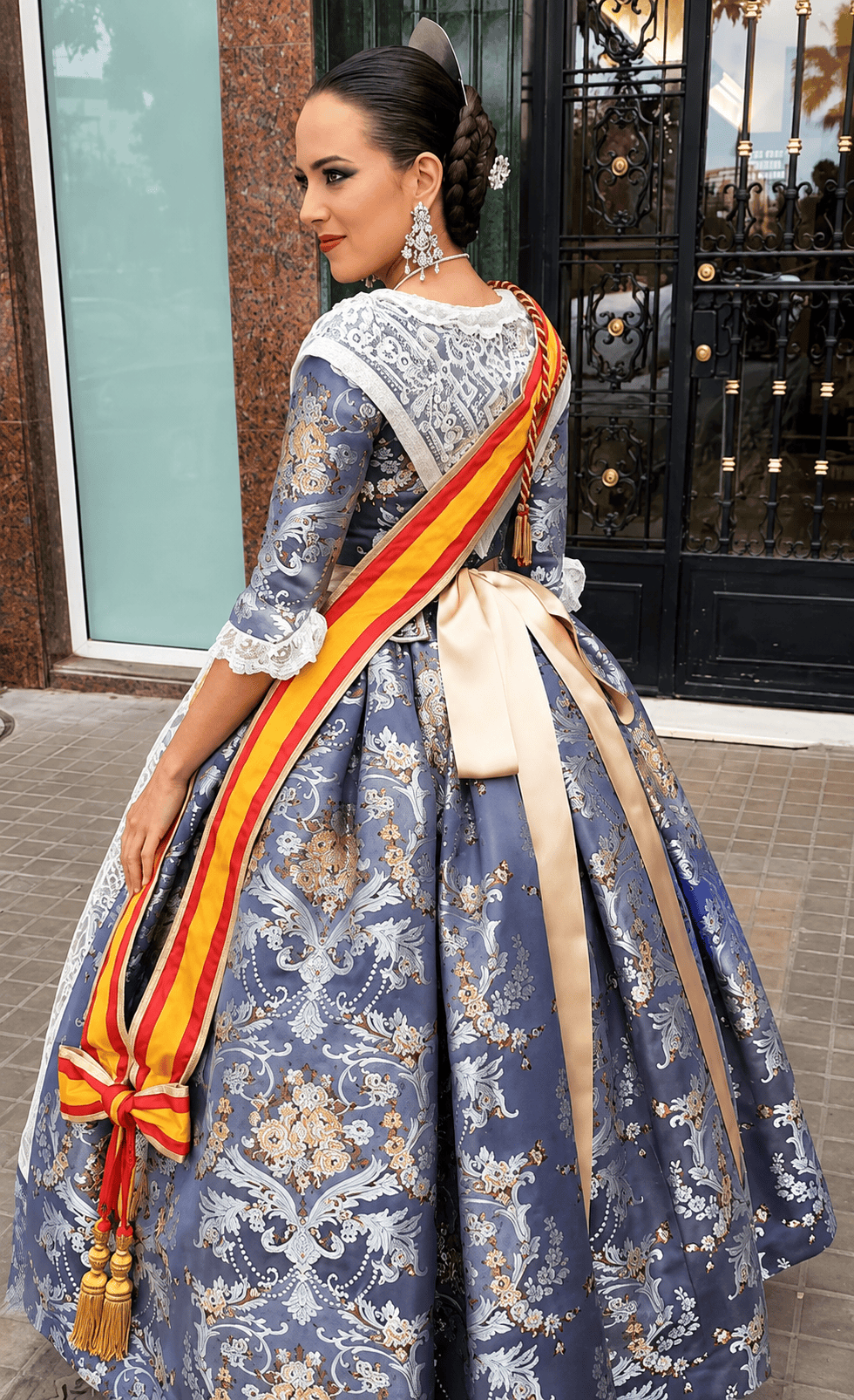 Marina Civera FMV 2019 vestida por Segles Indumentaria 