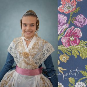 Marina Garcia Arribas, Fallera Mayor Infantil de Valencia 2024 en Segles Indumentaria Valenciana