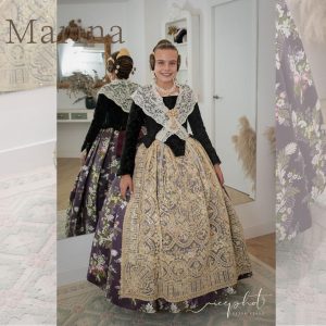 Marina Garcia Arribas, Fallera Mayor Infantil de Valencia 2024 en Segles Indumentaria Valenciana