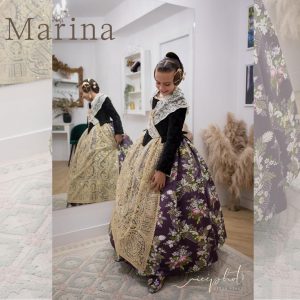 Marina Garcia Arribas, Fallera Mayor Infantil de Valencia 2024 en Segles Indumentaria Valenciana