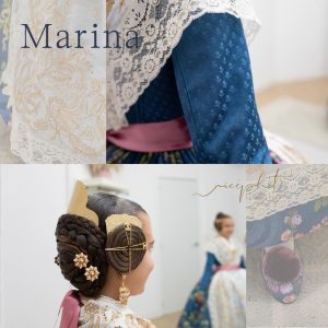 Marina Garcia Arribas, Fallera Mayor Infantil de Valencia 2024 en Segles Indumentaria Valenciana