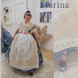 Marina Garcia Arribas, Fallera Mayor Infantil de Valencia 2024 en Segles Indumentaria Valenciana
