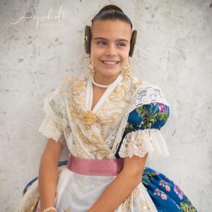Marina Garcia Arribas, Fallera Mayor Infantil de Valencia 2024 en Segles Indumentaria Valenciana