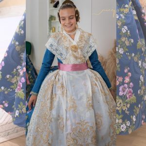 Marina Garcia Arribas, Fallera Mayor Infantil de Valencia 2024 en Segles Indumentaria Valenciana